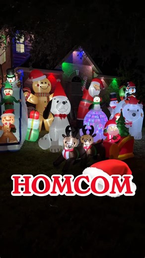 gulsah basaran on Instagram: "🎄✨ Holiday vibes start right at home! ⛄️🎅 Our front yard is officially in the Christmas spirit thanks to HOMCOM’s festive inflatables 🎁 @homcom_official 💡 Bright built-in LED lights that shine beautifully at night ⚡ Quick plug-in setup — inflates in seconds ❄️ Designed to stay stable and weather-ready outdoors 🎄 Easy to set up, easy to store, fun all season long From Santa scenes to cute snowmen, these inflatables instantly transform any outdoor space into a jo
