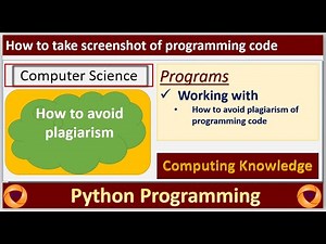 How to avoid plagiarism of programing code || avoid plagiarism from Turnitin