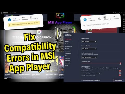 Fix 'Device Not Compatible' in MSI App Player || Latest Android & Multi-Instance Guide