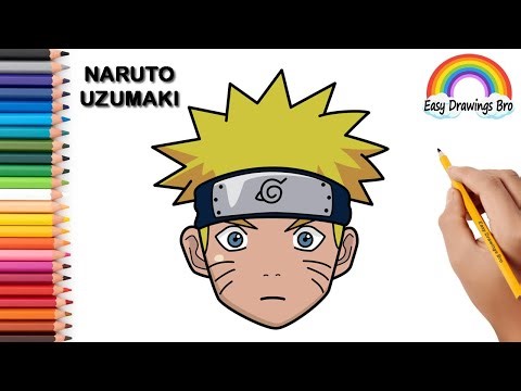 Naruto Uzumaki Drawing Easy | How to Draw Naruto Step by Step (Anime Tutorial)