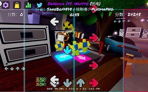 [Roblox/fnf/Friday Night Funkin']ruv曲（vs whitty）1miss