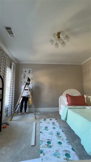 Nursery Accent Wall #theboardroomaccentwalls #atlanta #accentwalls #featurewall #atlantadesigner #trimwork #modernwainscoating #accentwall #accentwallsareeverything #instagood #fyp #likeforlikes #love #lovewhatyoudo #accentwallideas #nurserydecor