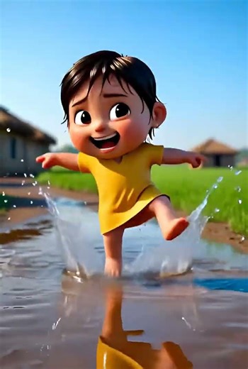 The Cutest Puddle Jump Ever! 👑💦 | Little Princess Adventures #shorts