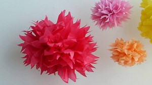 Tissue Paper Pom-Pom: http://martha.ms/6188BvWtI | Martha Stewart