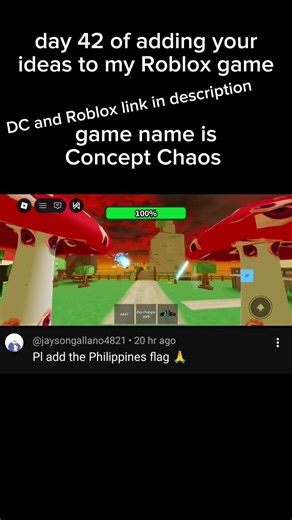 day 42 of adding your ideas to my Roblox game