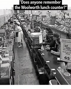 Does anyone else remember sitting at the Woolworth lunch counter? No screens. No rush. Just a stool, a sandwich, and real conversation. Those were the days. ❤️ | Grandma's Classic Recipes