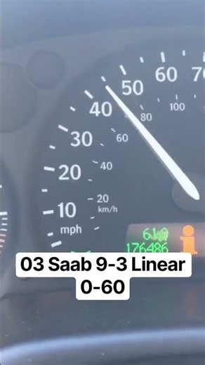 Saab 9-3 Linear 0-60 Run #saab #automobile #cars #0to60 #turbo #saab93