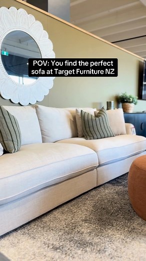 Introducing the Hampton 4-Seater Sofa. It’s giving luxury, comfort, everything. | Target Furniture NZ