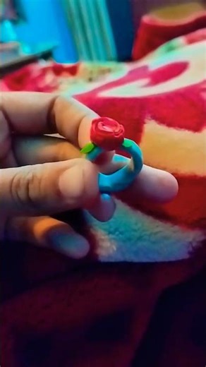 make beautiful ring by using only clay ☺😍