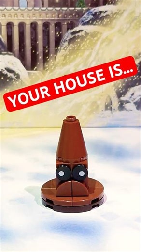 Sorting Hat Gave Me THIS House?! 🎩😨 #shorts #viralshorts #lego #harrypotter