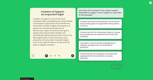 Freedom of Speech: An Important RightFreedom of speech is one... | Filo