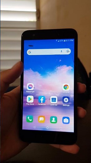 LG K30 incoming message