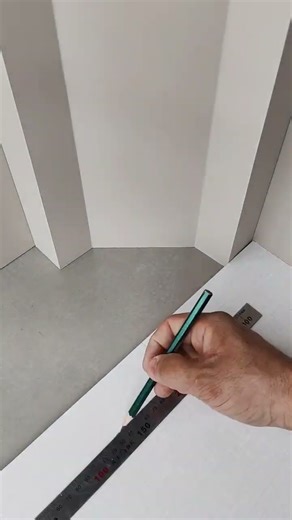 Precision setup with careful measure marks for perfect alignment #diy #popular #contruction #skills