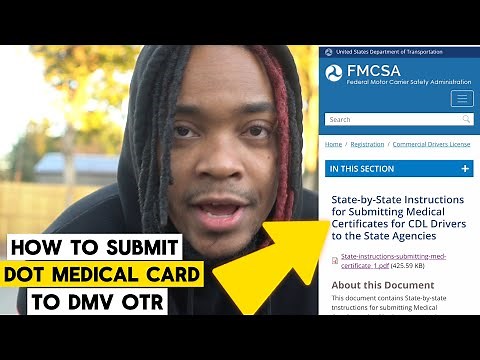 How To Submit DOT Medical Card To DMV While Over The Road #otrtrucking #cdldrivertips #dotmedical
