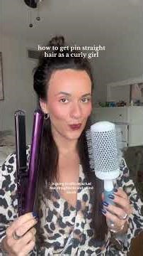 Full hair tutorial on how to get perfectly pin straight & silky hair ✨ #howtostraightencurlyhair