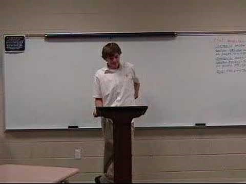 Boy Gives Terrible Speech