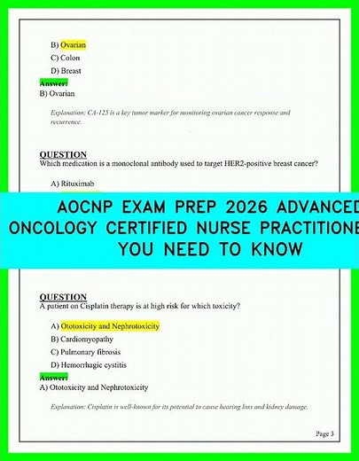 AOCNP EXAM PREP 2026 ADVANCED ONCOLOGY CERTIFIED NURSE PRACTITIONER COMPLETE GUIDE YOU NEEDTO KNOW