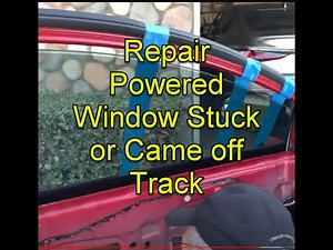 Toyota Corolla Repair Power Window Stuck or Came Off Tracks