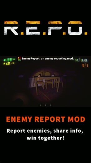 [R.E.P.O.] Enemy Report: an enemy reporting mod. #shorts #repo #r.e.p.o. #mod #games #videogames