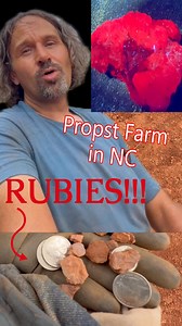 RUBIES RUBIES RUBIES!!!! 💎 Watch when we hit them with the UV light! Thank you to Propst Farm in North Carolina 💎 #thecrystalcollector #crystals #rubies #NorthCarolina #whaaat | The Crystal Collector