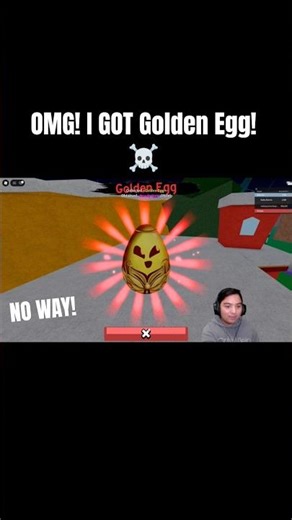OMG! I Got Golden Egg 1% spawn chance ☠️ #bloxfruits #roblox #fyp