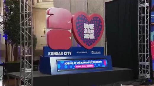 KC2026 countdown clock lands at Kansas City International Airport
