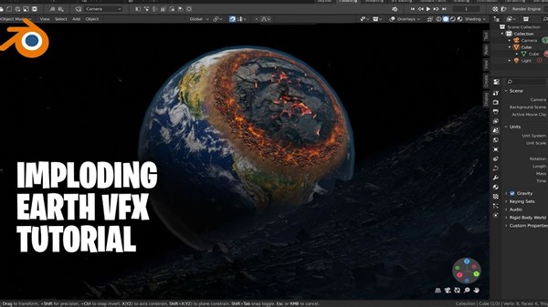 地球爆炸| blender顶级视觉特效vfx