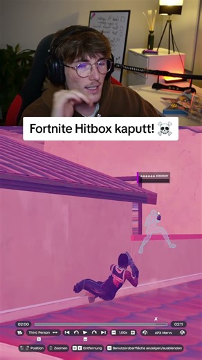 Fortnite Hitbox kaputt! ☠️ #marvv #fortnite #fn