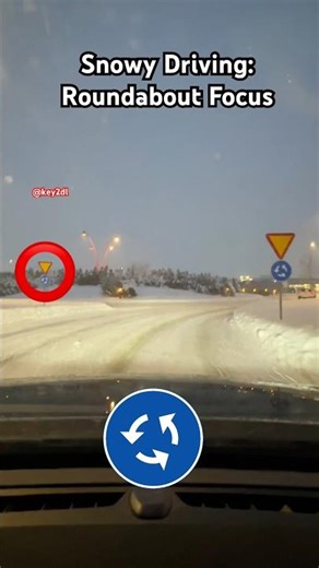 ❄️ How to Drive Safely in Snow | Roundabout Tips for Beginners 🇸🇪