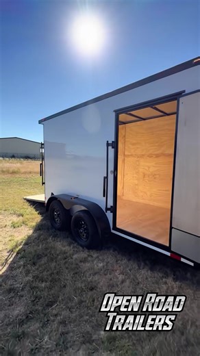 62 reactions · 4 comments |  Another custom True Blue trailer delivered! Dozens of customers trust us to build trailers that get the job done. Yours could be next! ✅ Many Options Available ✅ Durable & Reliable ✅ 7 Foot Interior Height ✅ Polycore Panels ✅ Built with Texas Strength ✅ Commercial-Grade Strength | Open Road Trailers | Facebook