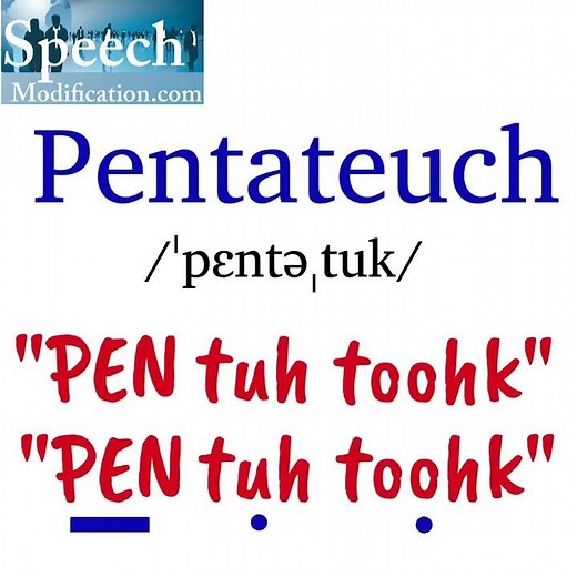 How to Pronounce Pentateuch (Biblical Terminology)
