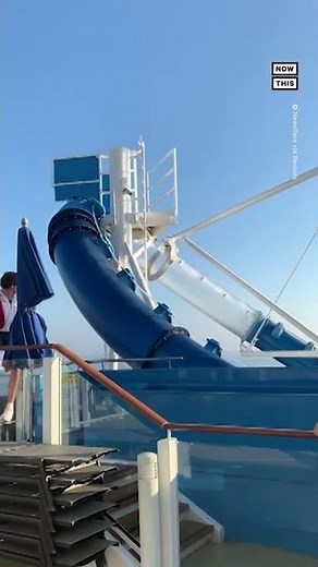 Woman Gets Stuck on Cruise Waterslide 3 Times #Shorts