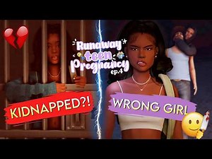 My Sim ESCAPED her Kidnapper… (It Got DARK) 🔪💔 | ✧˖ runaway teen pregnancy challenge .✧