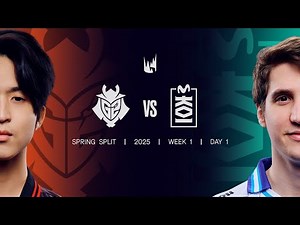 G2 v MKOI | 2025 LEC Spring | Week 1 Day 1 | G2 Esports vs. Movistar KOI Game 1