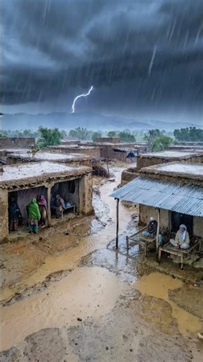 Golden Sunset Village Life Rain | Cinematic Rural #villagelife