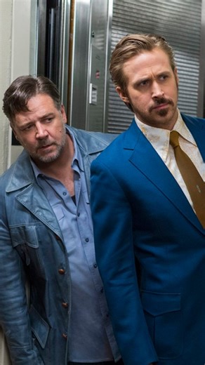 Cinemagrams on Instagram: "Relive the absolute chaos of the elevator scene from “The Nice Guys” (2016), where Ryan Gosling and Russell Crowe deliver one of the funniest moments in modern buddy comedy. This iconic clip perfectly captures the film’s genius—sharp writing, flawless comedic timing, and the hilarious dynamic between Gosling’s panicked Holland March and Crowe’s weary Jackson Healy. If you’ve ever wondered why this movie has become a cult favorite, this scene is all the proof you need. 