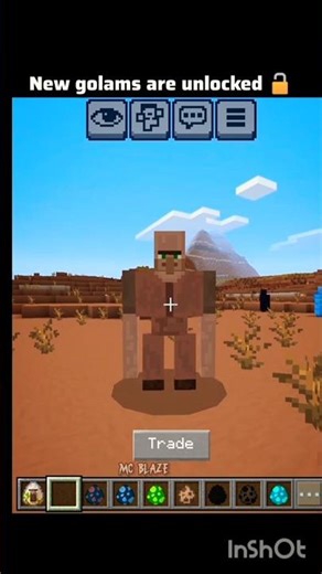 Minecraft New golams unlocked 🔓 #minecraft #shorts