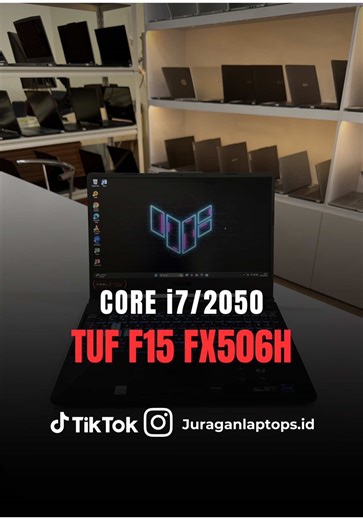 Asus TUF F15 FX506H - Garansi Toko 1 Bulan Spesifikasi : - Prosessor intel Core i7 Gen11 -11800H - Ram 32 Gb DDR4 - Ssd Nmve 512 Gb - VGA RTX 2050 4Gb - Layar 15.6 inci FHD ips 144Hz - Windows 11 64bit - Keyboard RGB *Hrga : 9.3Jt* • Wa Katalog : 085770036808 • iG /Tiktok : JuraganLaptops.id 📍Makassar Printis Hamzy 🔁Jual • Beli • Tukar Tambah #tuf #asus