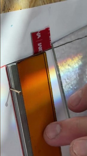 Grinding Edges – Geometric Stained Glass Panel ⚒️