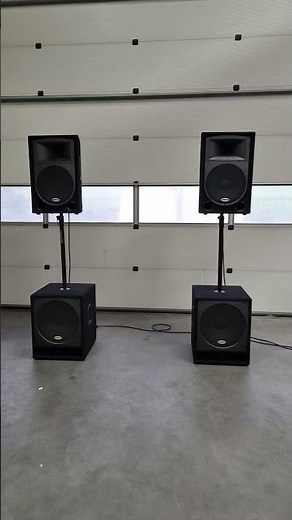 Speaker Setup test Samson Resound pa audio samson RS15 RS18S Wharfedale MP1800 pa anlage