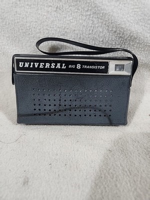 Vintage Universal Transistor Radio SM-888 W/ Carry Case Works -Read Description | eBay