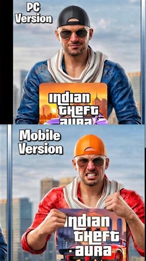 Mobile vs Computer 🚀 in Indian theft aura simulator