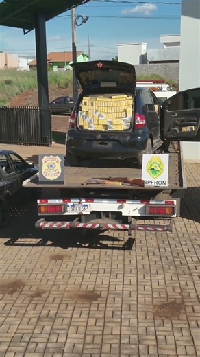 BPFRON, PF e RF apreendem cigarros contrabandeados, armas de fogo e prendem 2, em Bom Jesus do Sul
