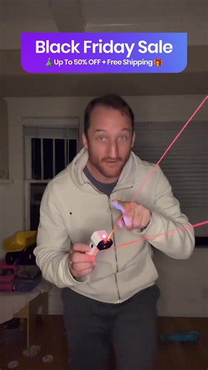 Our biggest sale of the year is LIVE. 🔥 50% OFF Free Shipping (No Code Needed) 🔥 Last year's #2 best-selling holiday toy on Amazon and the most viral toy in TikTok history — Loop Lasso is a glowing string that floats in the air. Kids control it with their hands, creating light trails that follow their every move. Over 500,000 families gave this as a gift last year, and kids won't put it down. 𝗪𝗵𝘆 𝗶𝘁'𝘀 𝘁𝗵𝗲 𝗽𝗲𝗿𝗳𝗲𝗰𝘁 𝗴𝗶𝗳𝘁: ✨ 100 tricks (months of play, never gets old) 🌙 Glows 