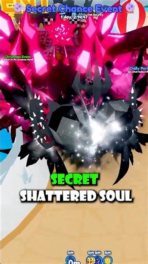 Shattered Soul SECRET is INSANE in BGSI #roblox #bubblegum #shorts