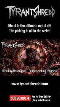 Why Your Bleed Picking Falls Apart - How to play Bleed by Meshuggah 🩸