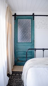 228 reactions · 21 shares | One of my fave DIYs of all time was upcycling the original exterior screen door at our Tiny Lake House into a sliding barn door for the utility closet. I'm sharing exactly how we did it on the blog today (tap the link in my bio @thediymommy and tap on Post Links): https://thediymommy.com/how-to-install-a-sliding-barn-door-for-a-closet/ #thediymommy #upcycle #barndoor #diyproject | Cozy DIY Home | Facebook