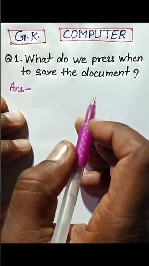 what do we press when to save the document | save document shortcut key #gk #wordpad #shorts