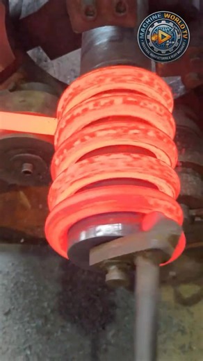 Amazing Hot Metal Spring Making Process | Satisfying Machines #shorts