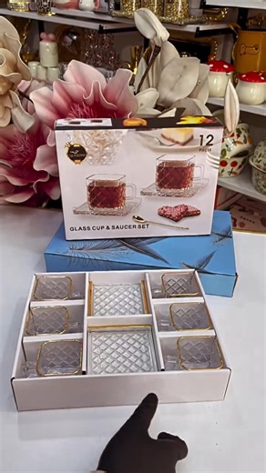 model crockery with luxury designer stylish kitchenware dining table tea set ☕